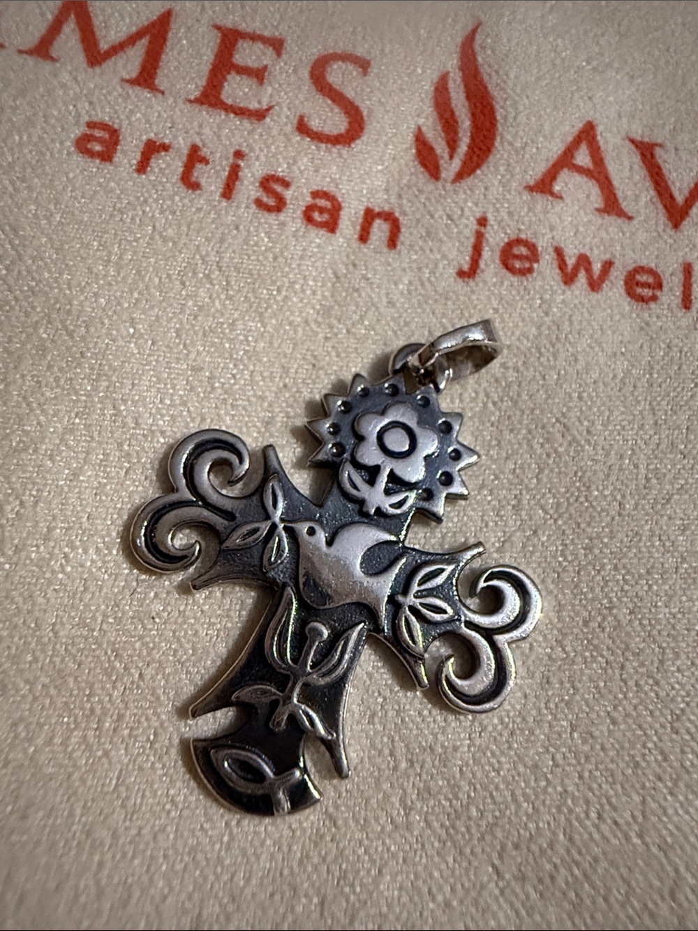 James Avery La Primavera Cross Pendant Medium 925 Sterling Silver preloved